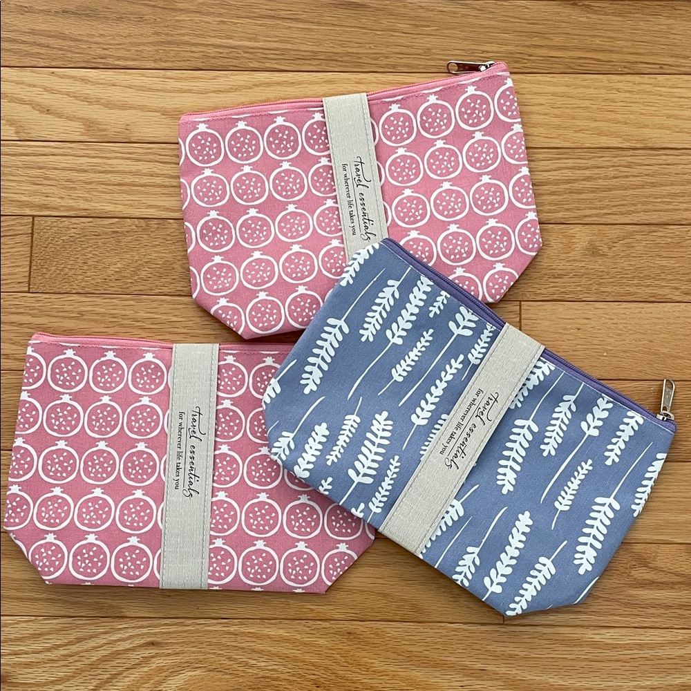 NWT Make up or travel bags. 3 pack bundle